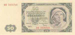 50 Zloty Polen p138 DH 1948